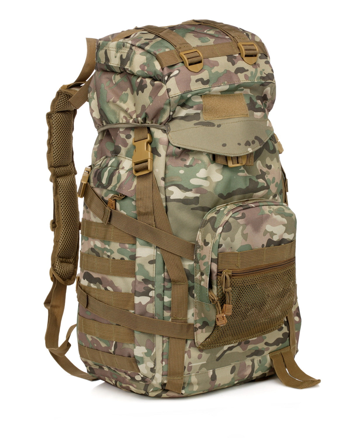 60L Tactical Camouflage Backpack – Waterproof Hiking & Camping Travel Bag