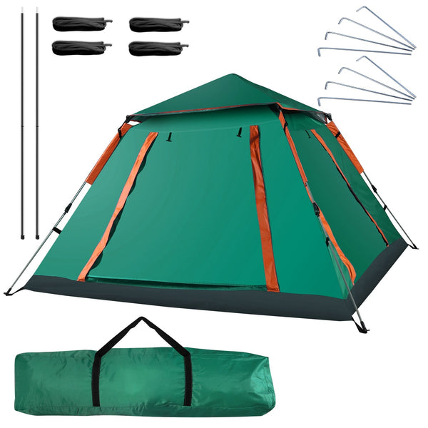 4-5 Person Waterproof Camping Tent Foldable Mosquito Net Hiking Bag