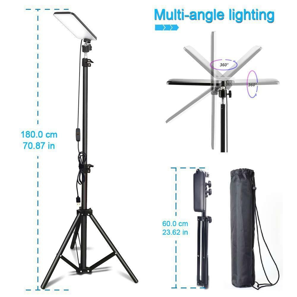 Camping Light LED Rechargeable Outdoor Tent Light USB 5V Power Supply 1.8 Meter Telescopic Pole