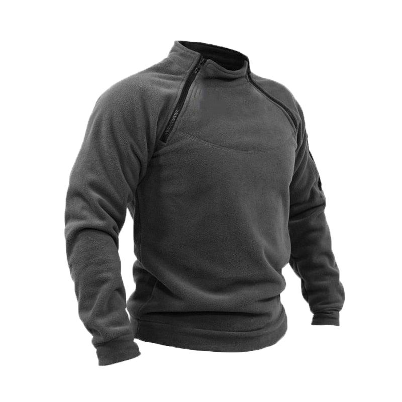 Men Winter Fleece Jacket Lightweight Tactical Casual Outdoor Windproof Coat