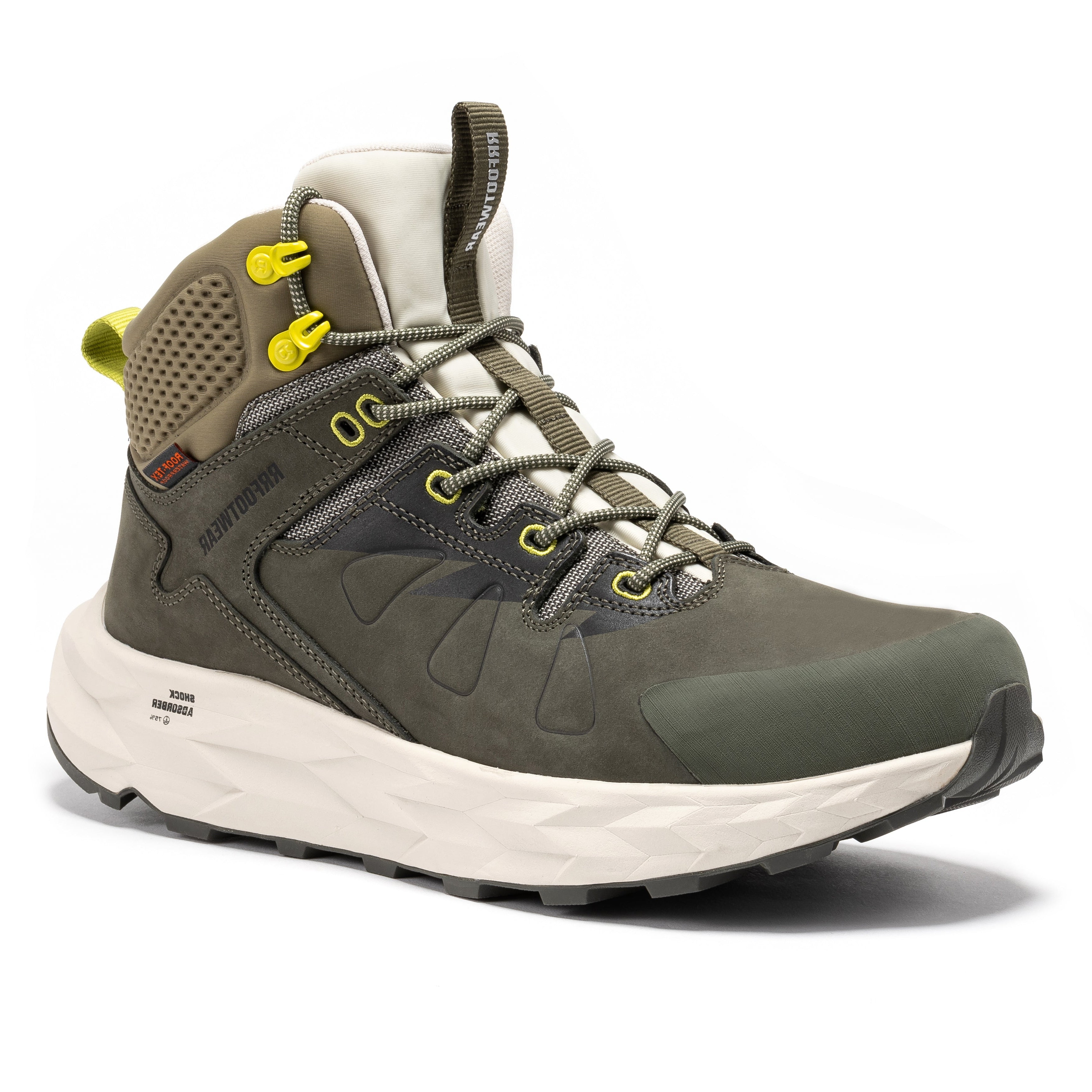 ROCKROOSTER Farmington Green 6 Inch Waterproof Hiking Boots with VIBRAM® Outsole  OC21033