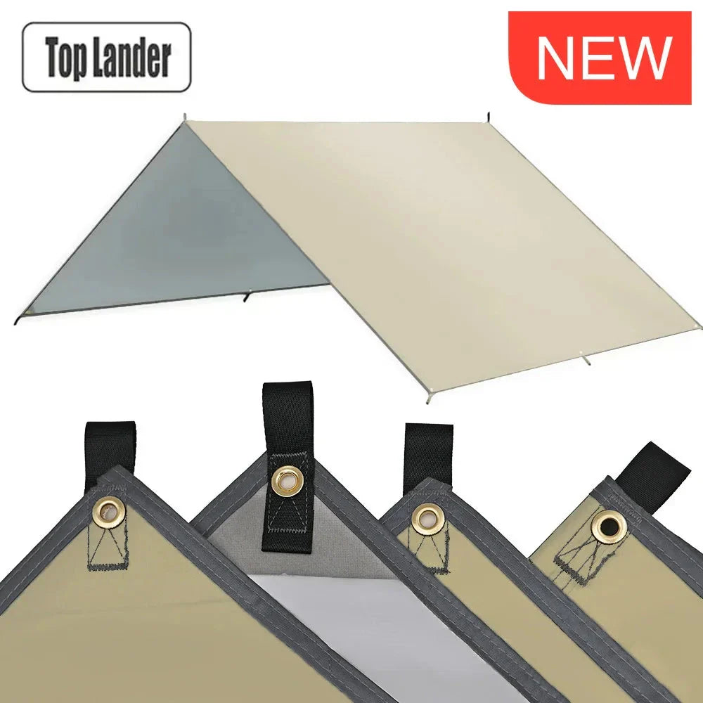 Ultralight Waterproof Tarp Tent Large Sun Shelter Camping Beach Awning