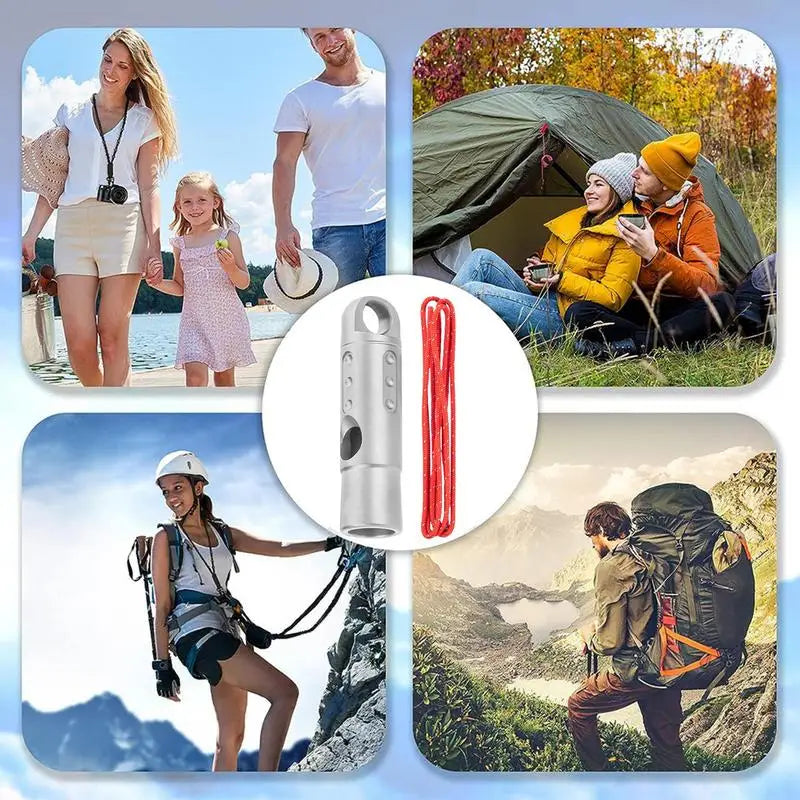 Titanium Emergency Survival Whistle Ultralight Loud Hiking Safety Tool