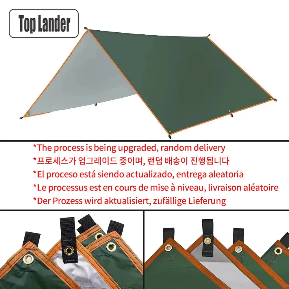 Ultralight Waterproof Tarp Tent Large Sun Shelter Camping Beach Awning