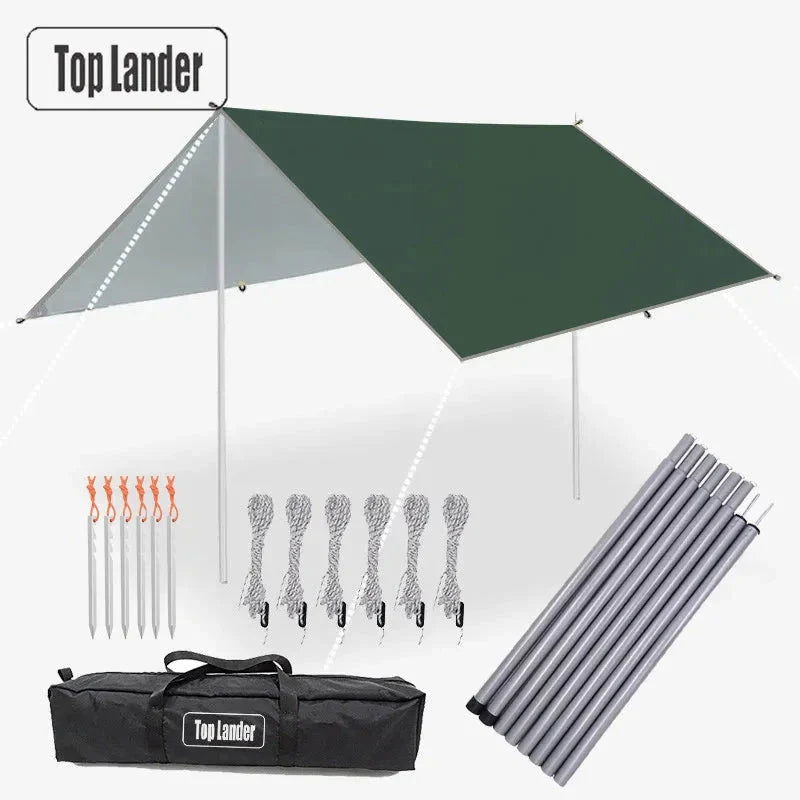 Ultralight Waterproof Tarp Tent Large Sun Shelter Camping Beach Awning