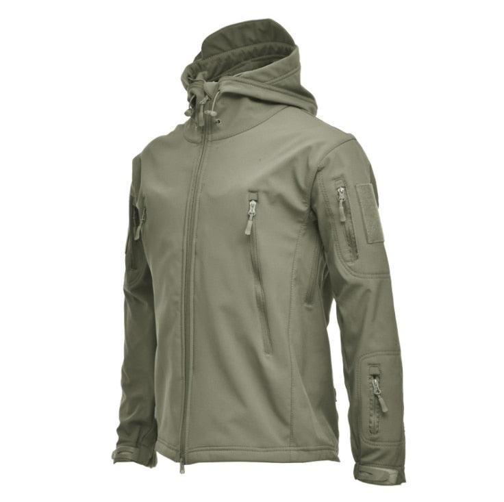Men Big Size Camouflage Waterproof Winter Tactical Hooded Windbreaker Jacket