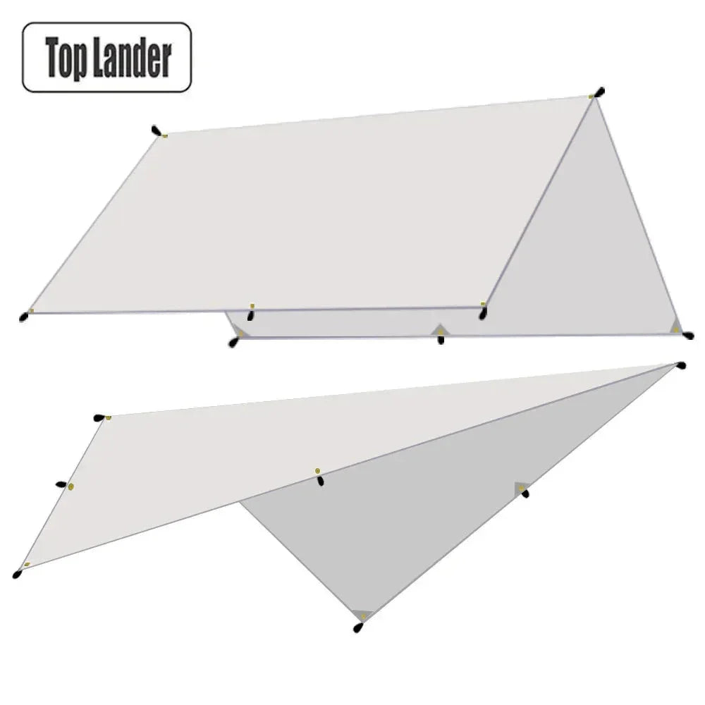 Ultralight Waterproof Tarp Tent Large Sun Shelter Camping Beach Awning