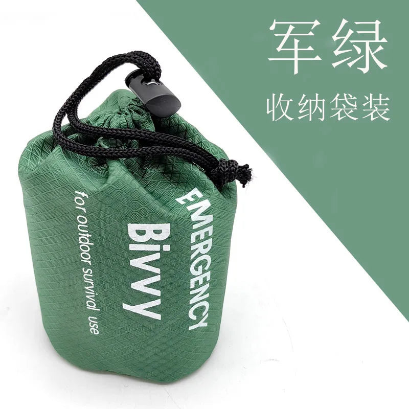 Emergency Sleeping Bag Survival Blanket Thermal Mylar Bivy Sack Lightweight Waterproof Portable Shelter For Camping Hiking