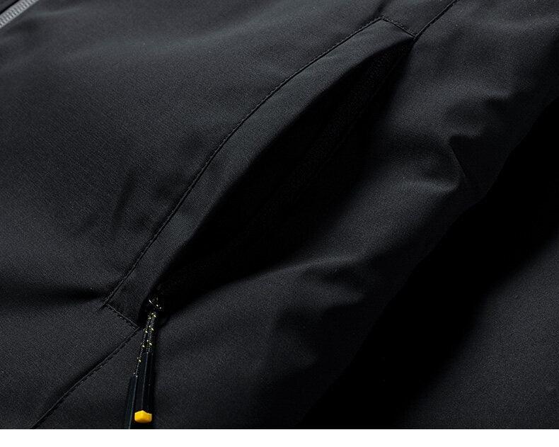 Men Winter Thick Fleece Windproof Casual Outdoor Hiking Travel Jacket
