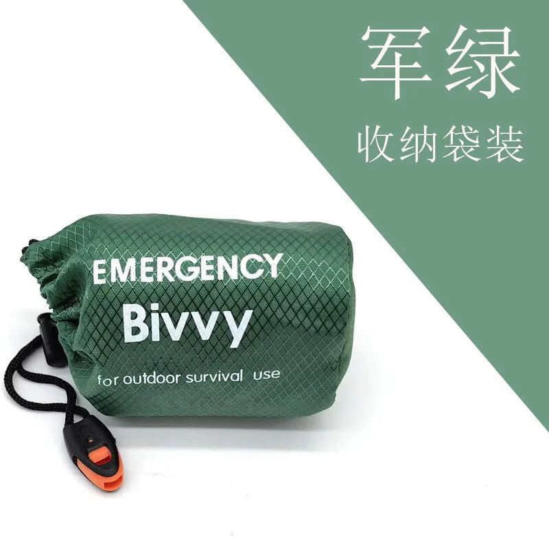 Emergency Sleeping Bag Survival Blanket Thermal Mylar Bivy Sack Lightweight Waterproof Portable Shelter For Camping Hiking