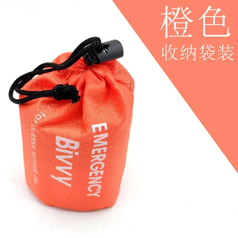 Emergency Sleeping Bag Survival Blanket Thermal Mylar Bivy Sack Lightweight Waterproof Portable Shelter For Camping Hiking