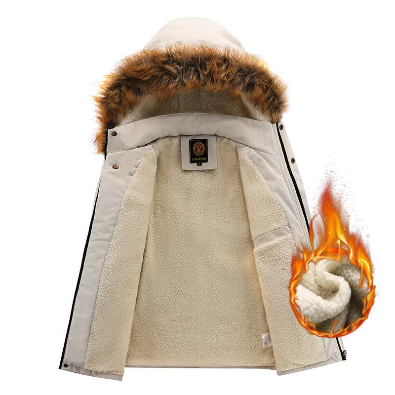 Men Hooded Waterproof Windproof Outdoor Winter Jacket Breathable Snow Coat