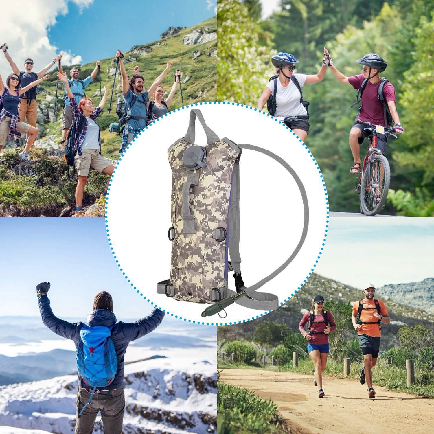 Tactical Hydration Pack 3L Water Bladder