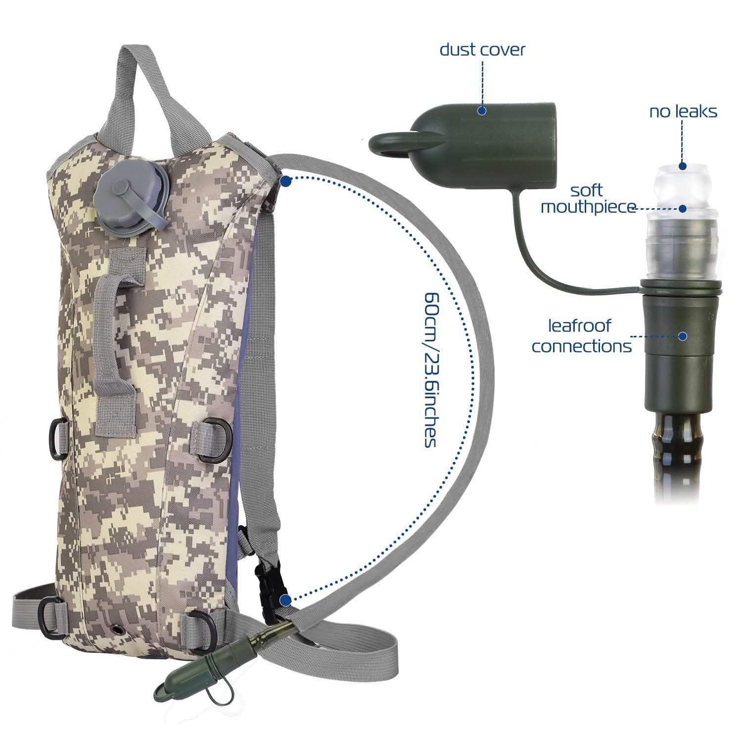 Tactical Hydration Pack 3L Water Bladder