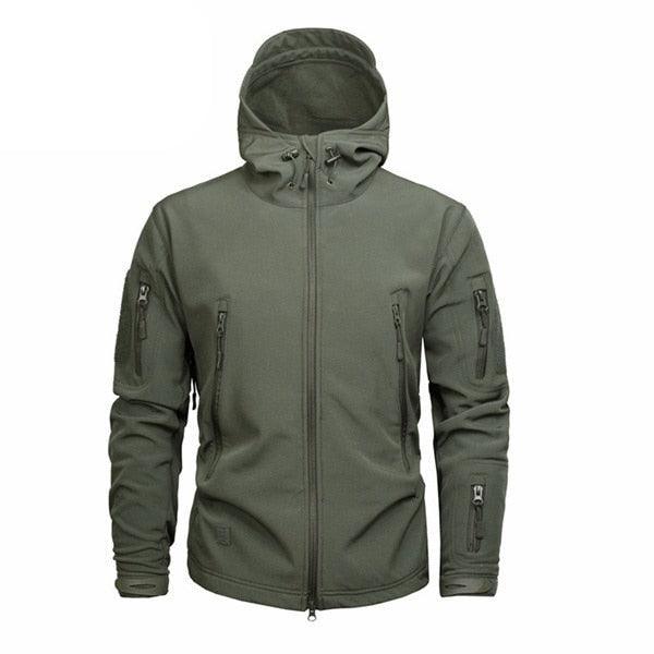 Men Camouflage Lightweight Water Resistant Tactical Windbreaker Outdoor Jacket Coat