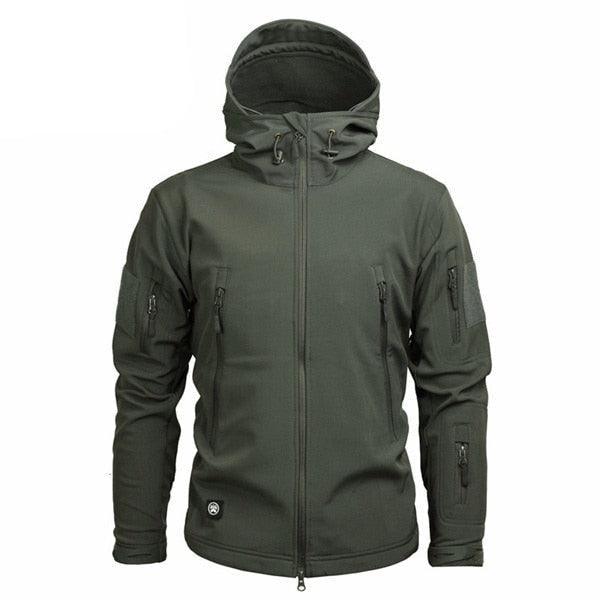 Men Camouflage Lightweight Water Resistant Tactical Windbreaker Outdoor Jacket Coat