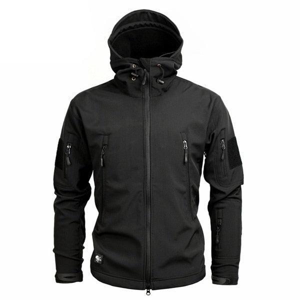 Men Camouflage Lightweight Water Resistant Tactical Windbreaker Outdoor Jacket Coat