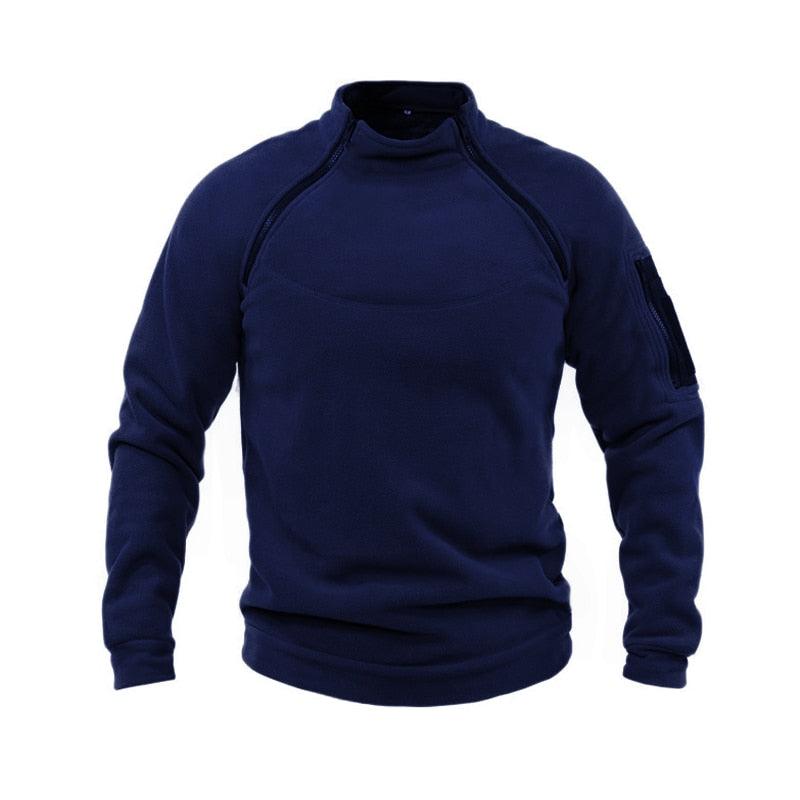 Men Winter Fleece Jacket Lightweight Tactical Casual Outdoor Windproof Coat