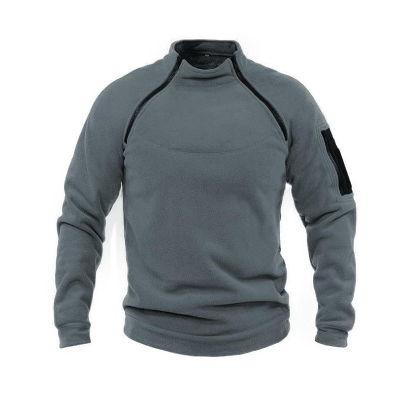 Men Winter Fleece Jacket Lightweight Tactical Casual Outdoor Windproof Coat