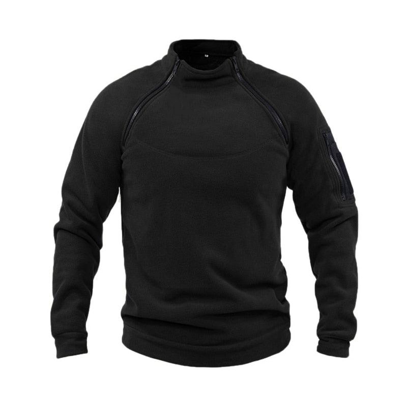 Men Winter Fleece Jacket Lightweight Tactical Casual Outdoor Windproof Coat