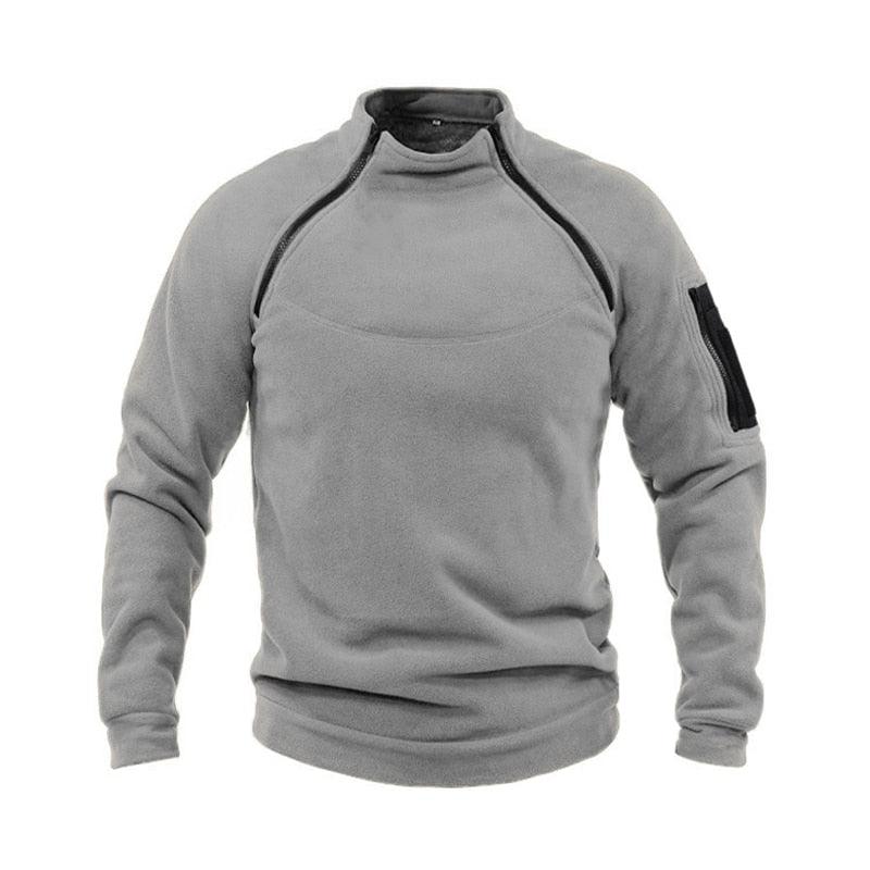 Men Winter Fleece Jacket Lightweight Tactical Casual Outdoor Windproof Coat