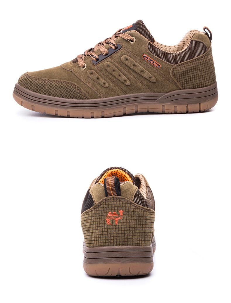 New Classics Style Mens Hiking Shoes Lace Up Men Sport Wear-Resistant Outdoor Jogging Camping Low Cut Hiking Work Boots Outdoor Mountaineering Sport Shoes