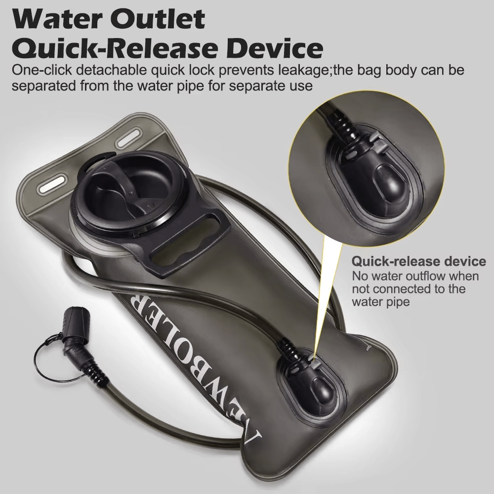 Signal Steel Tactical Hydration Reservoir Water Bladder Quick Release Hose