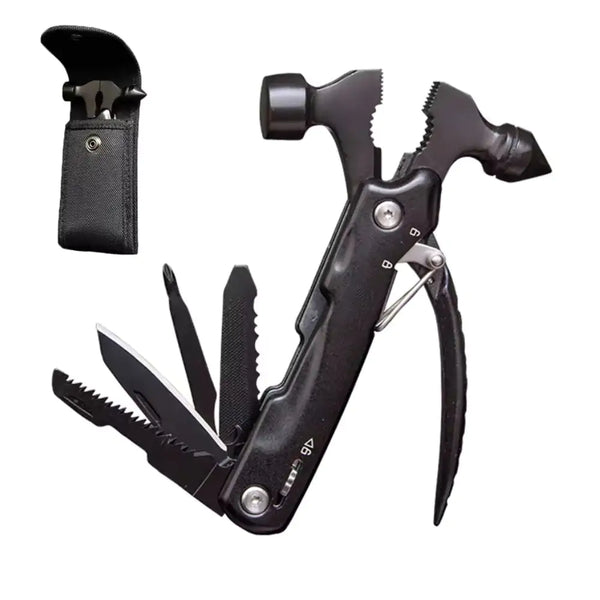 Multi-Tool Hammer Hatchet Knife Saw Mini Claw Safety Tool