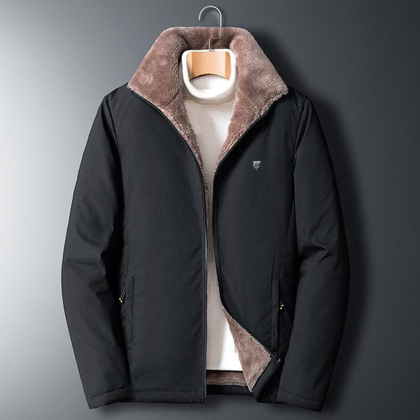 Men Winter Thick Fleece Windproof Casual Outdoor Hiking Travel Jacket