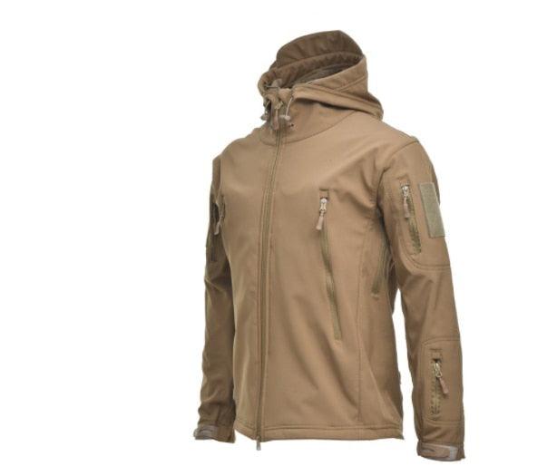 Men Big Size Camouflage Waterproof Winter Tactical Hooded Windbreaker Jacket