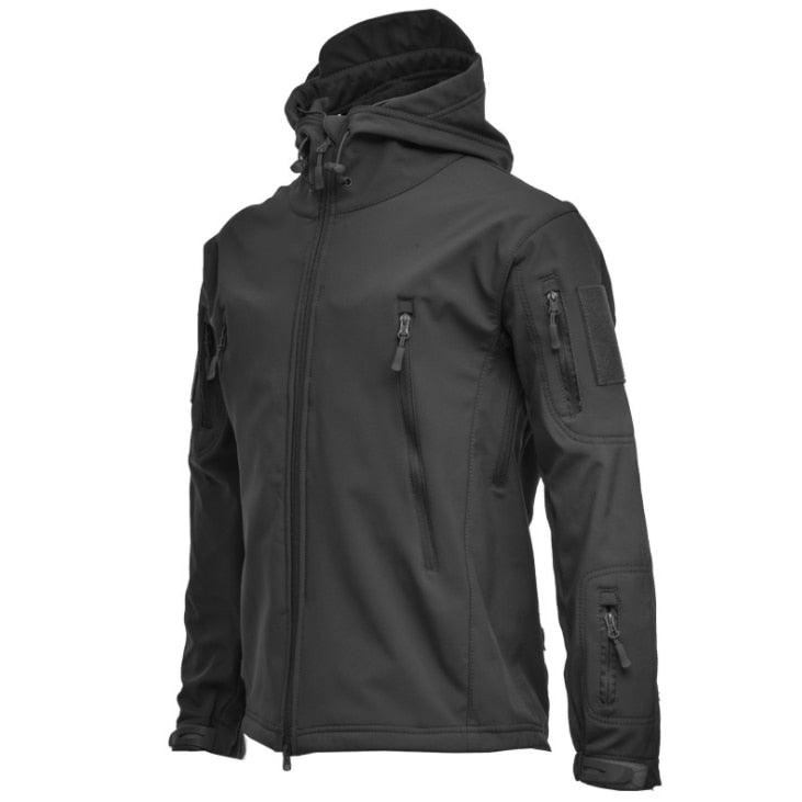 Men Big Size Camouflage Waterproof Winter Tactical Hooded Windbreaker Jacket