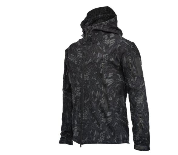 Men Big Size Camouflage Waterproof Winter Tactical Hooded Windbreaker Jacket