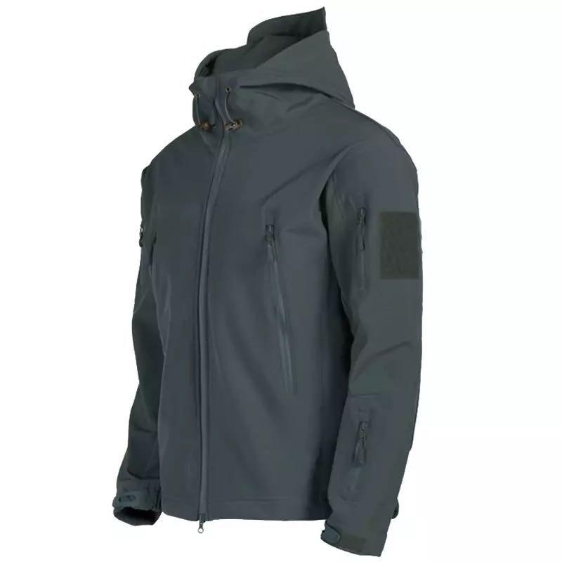 Men Big Size Camouflage Waterproof Winter Tactical Hooded Windbreaker Jacket